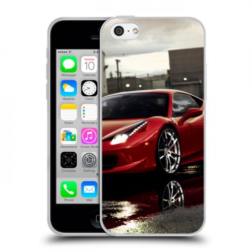 Дизайнерский пластиковый чехол для Iphone 5c Ferrari