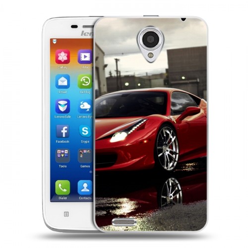 Дизайнерский пластиковый чехол для Lenovo S650 Ideaphone Ferrari