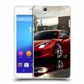 Дизайнерский пластиковый чехол для Sony Xperia C4 Ferrari