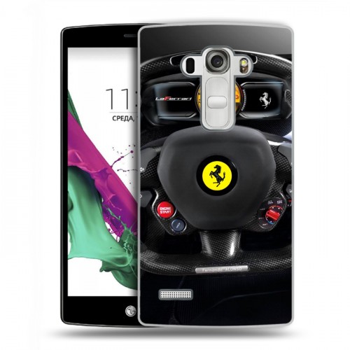 Дизайнерский пластиковый чехол для LG G4 S Ferrari