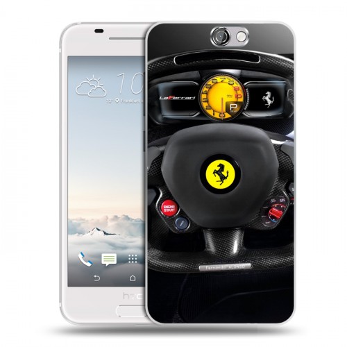 Дизайнерский пластиковый чехол для HTC One A9 Ferrari