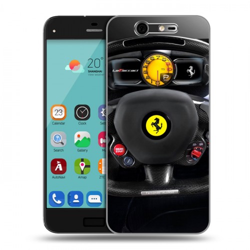 Дизайнерский силиконовый чехол для ZTE Blade S7 Ferrari