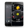 Дизайнерский пластиковый чехол для HTC Desire 825 Ferrari