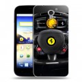 Дизайнерский пластиковый чехол для ZTE Blade A510 Ferrari