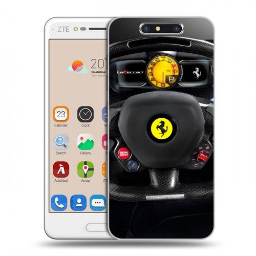 Дизайнерский пластиковый чехол для ZTE Blade V8 Ferrari