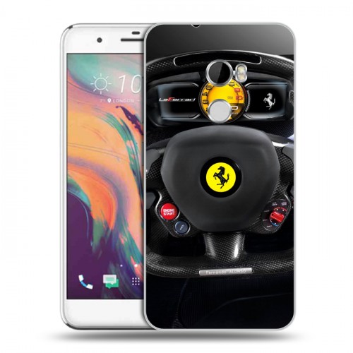 Дизайнерский пластиковый чехол для HTC One X10 Ferrari