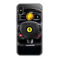 Дизайнерский силиконовый чехол для Iphone x10 Ferrari