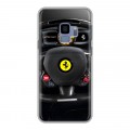 Дизайнерский пластиковый чехол для Samsung Galaxy S9 Ferrari