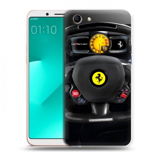 Дизайнерский пластиковый чехол для OPPO A83 Ferrari