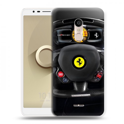 Дизайнерский силиконовый чехол для Alcatel 3C Ferrari