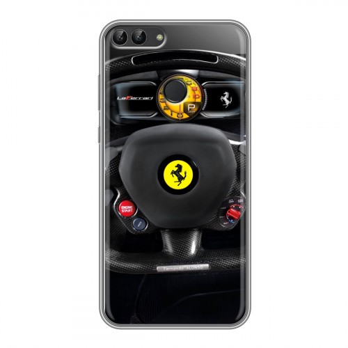 Дизайнерский силиконовый чехол для Huawei P Smart Ferrari