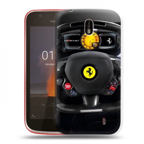 Дизайнерский пластиковый чехол для Nokia 1 Ferrari