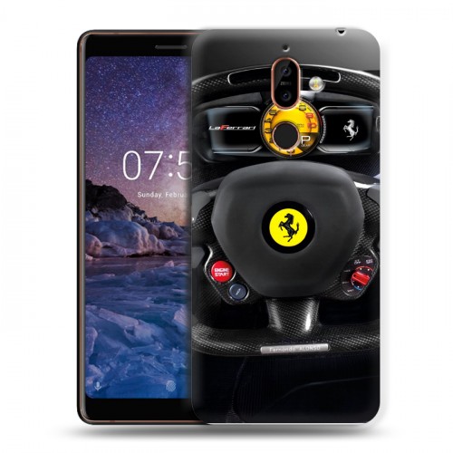 Дизайнерский пластиковый чехол для Nokia 7 Plus Ferrari