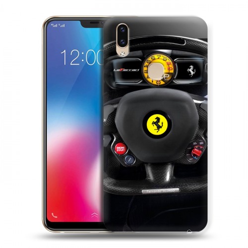 Дизайнерский пластиковый чехол для Vivo V9 Ferrari