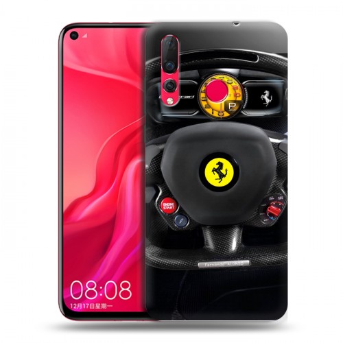 Дизайнерский пластиковый чехол для Huawei Nova 4 Ferrari