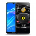 Дизайнерский пластиковый чехол для Huawei Y6 (2019) Ferrari