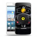 Дизайнерский пластиковый чехол для Huawei Ascend D2 Ferrari