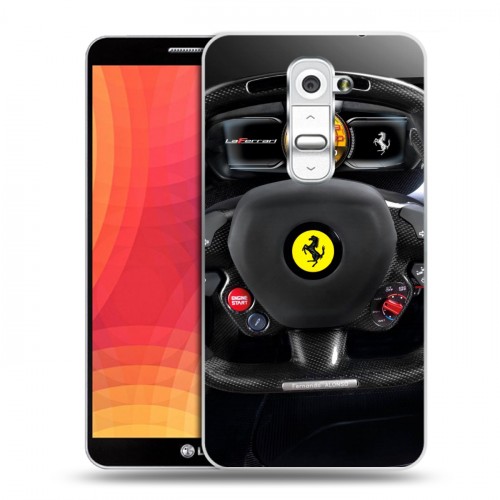 Дизайнерский пластиковый чехол для LG Optimus G2 Ferrari