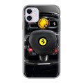 Дизайнерский силиконовый чехол для Iphone 11 Ferrari