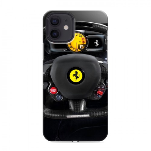 Дизайнерский силиконовый чехол для Iphone 12 Ferrari