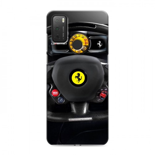 Дизайнерский пластиковый чехол для Alcatel 3L (2021) Ferrari