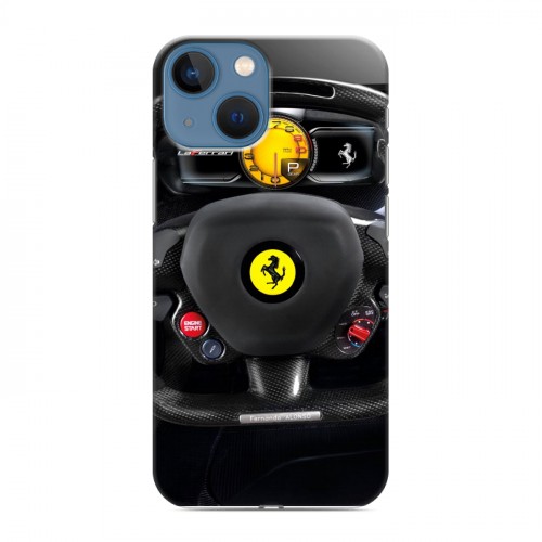 Дизайнерский пластиковый чехол для Iphone 13 Mini Ferrari