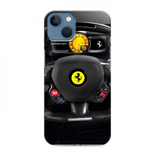 Дизайнерский силиконовый чехол для Iphone 13 Ferrari