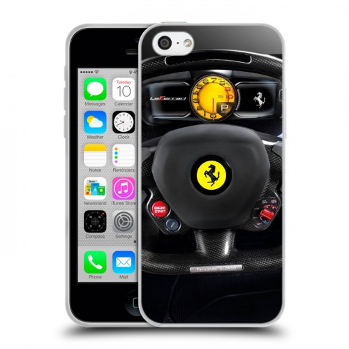 Дизайнерский пластиковый чехол для Iphone 5c Ferrari