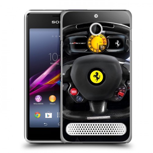 Дизайнерский силиконовый чехол для Sony Xperia E1 Ferrari