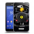 Дизайнерский пластиковый чехол для Sony Xperia E4g Ferrari