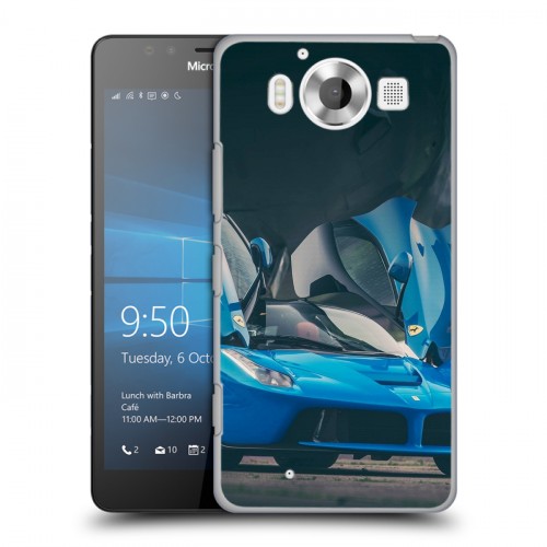 Дизайнерский пластиковый чехол для Microsoft Lumia 950 Ferrari