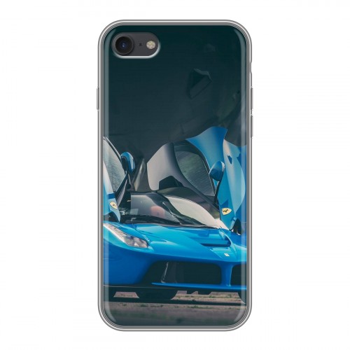 Дизайнерский силиконовый чехол для Iphone 7 Ferrari