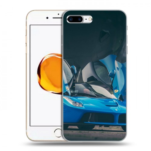 Дизайнерский пластиковый чехол для Iphone 7 Plus / 8 Plus Ferrari