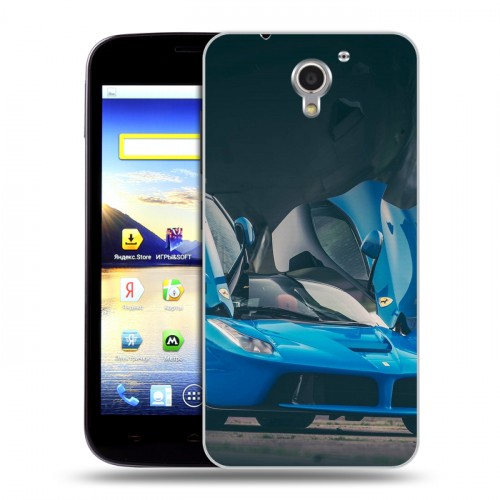 Дизайнерский пластиковый чехол для ZTE Blade A510 Ferrari