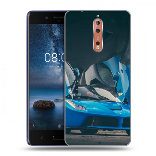 Дизайнерский пластиковый чехол для Nokia 8 Ferrari