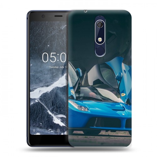 Дизайнерский пластиковый чехол для Nokia 5.1 Ferrari