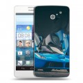 Дизайнерский пластиковый чехол для Huawei Ascend D2 Ferrari