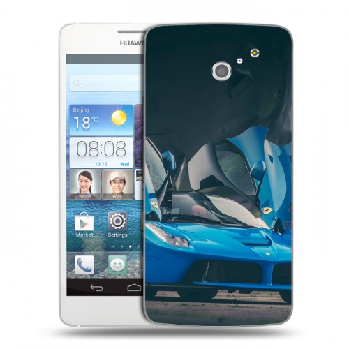 Дизайнерский пластиковый чехол для Huawei Ascend D2 Ferrari