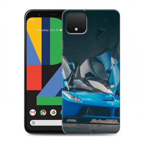 Дизайнерский пластиковый чехол для Google Pixel 4 Ferrari