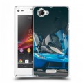 Дизайнерский пластиковый чехол для Sony Xperia L Ferrari