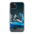 Дизайнерский силиконовый чехол для Iphone 15 Plus Ferrari