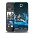 Дизайнерский пластиковый чехол для HTC Desire 300 Ferrari