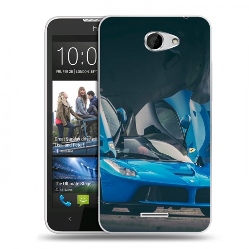 Дизайнерский пластиковый чехол для HTC Desire 516 Ferrari