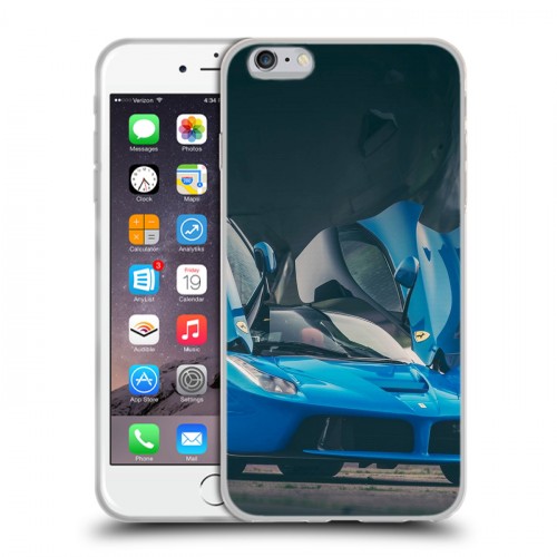 Дизайнерский силиконовый чехол для Iphone 6 Plus/6s Plus Ferrari