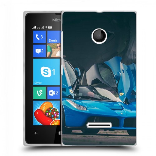 Дизайнерский пластиковый чехол для Microsoft Lumia 435 Ferrari