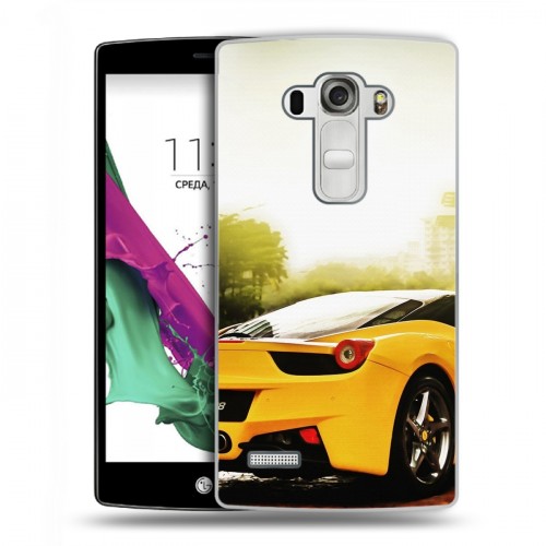 Дизайнерский пластиковый чехол для LG G4 S Ferrari