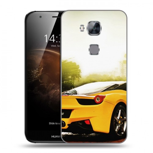 Дизайнерский пластиковый чехол для Huawei G8 Ferrari