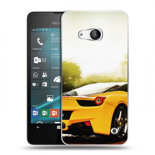 Дизайнерский пластиковый чехол для Microsoft Lumia 550 Ferrari