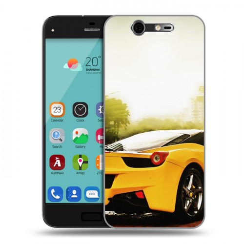 Дизайнерский силиконовый чехол для ZTE Blade S7 Ferrari