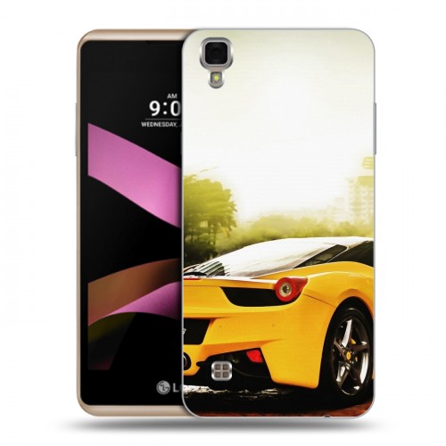 Дизайнерский пластиковый чехол для LG X Style Ferrari